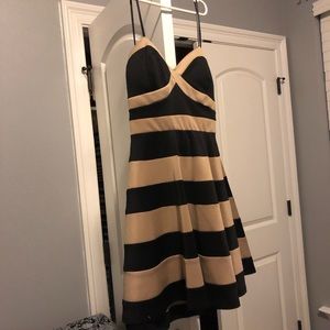 Black and gold dress